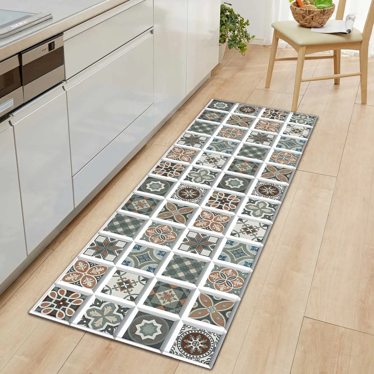 Богемный кухонный ковер Придверные коврики фланелевые для входной двери мягкие