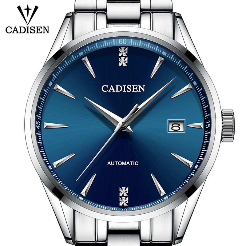 Мужские механические часы CADISEN спортивные с календарем 2019|Мужские часы| |