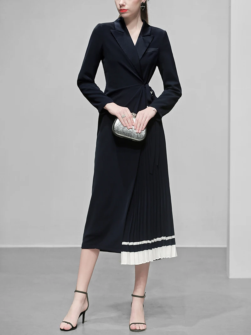 2019 осень зима Подиум модные женские платья бандаж бандажный дизайн футболка с