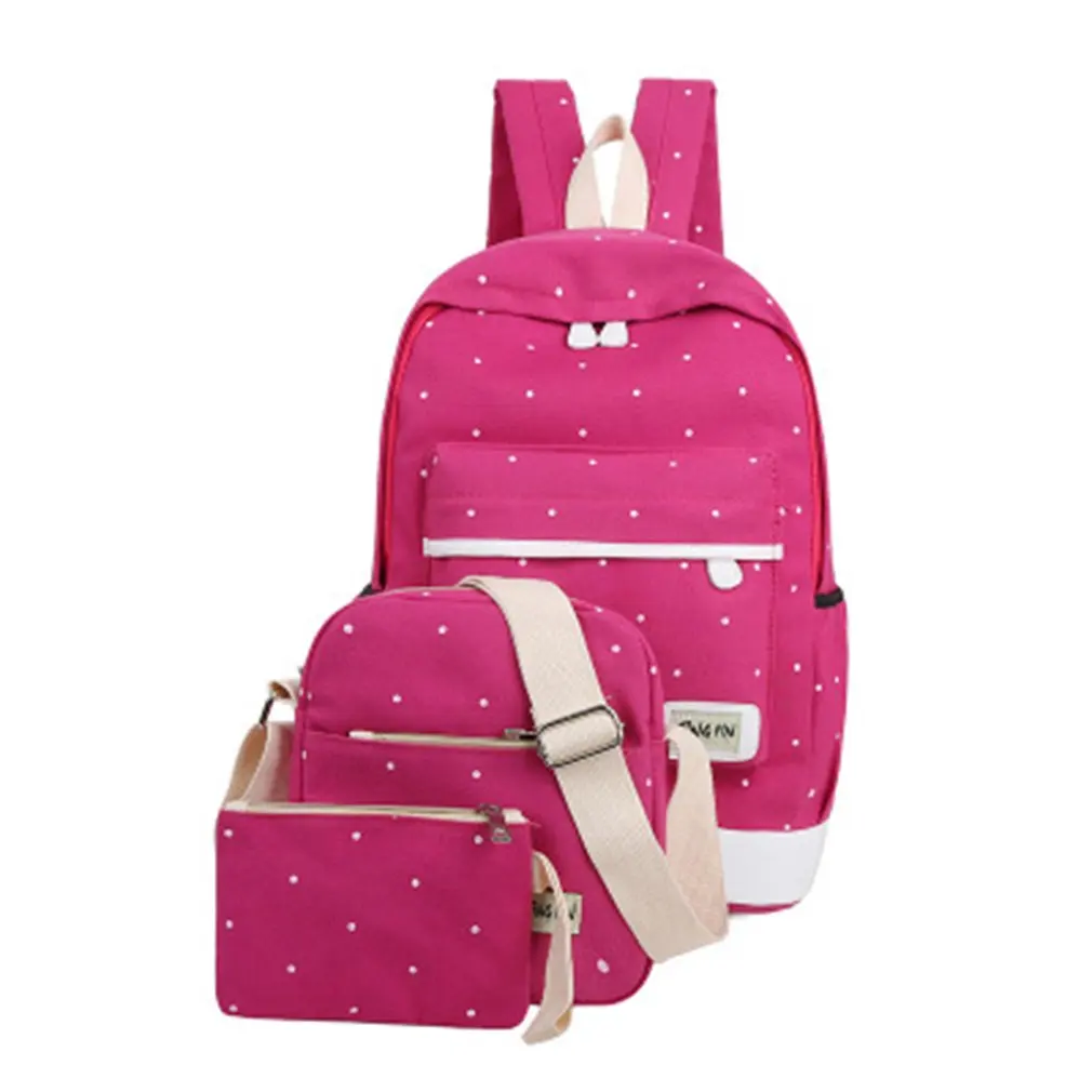 Студенческий рюкзак школьная сумка для девочек Наплечная Сумка Холщовый женский