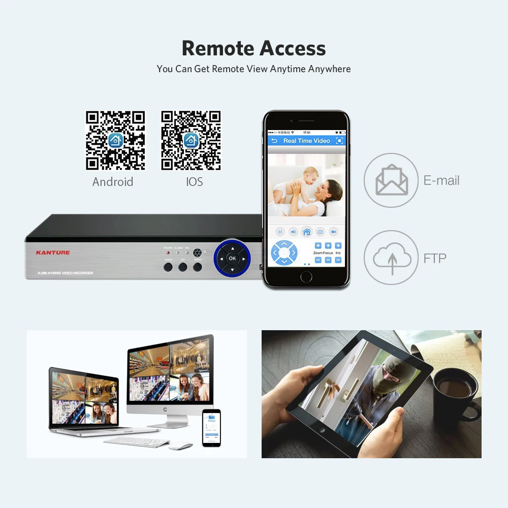 KANTURE H.265 + 8CH 5MP POE NVR рекордер AI face система видеонаблюдения 48В Система охранного