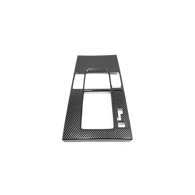 Carbon fibre ABS матовая/углеродное волокно Автомобильная рамка для рычага переключения передач Панель декоративная крышка отделка автомобиля Стайлинг для Mazda 3 Axela аксессуары - Название цвета: Carbon fibre