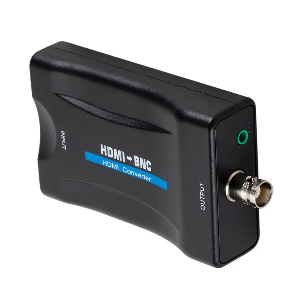 DigiYes Black HDMI to BNC Composite Video Signal Converter Adapter VHS DVD Player Support PAL / NTSC Multifunctiom Durable | Электроника