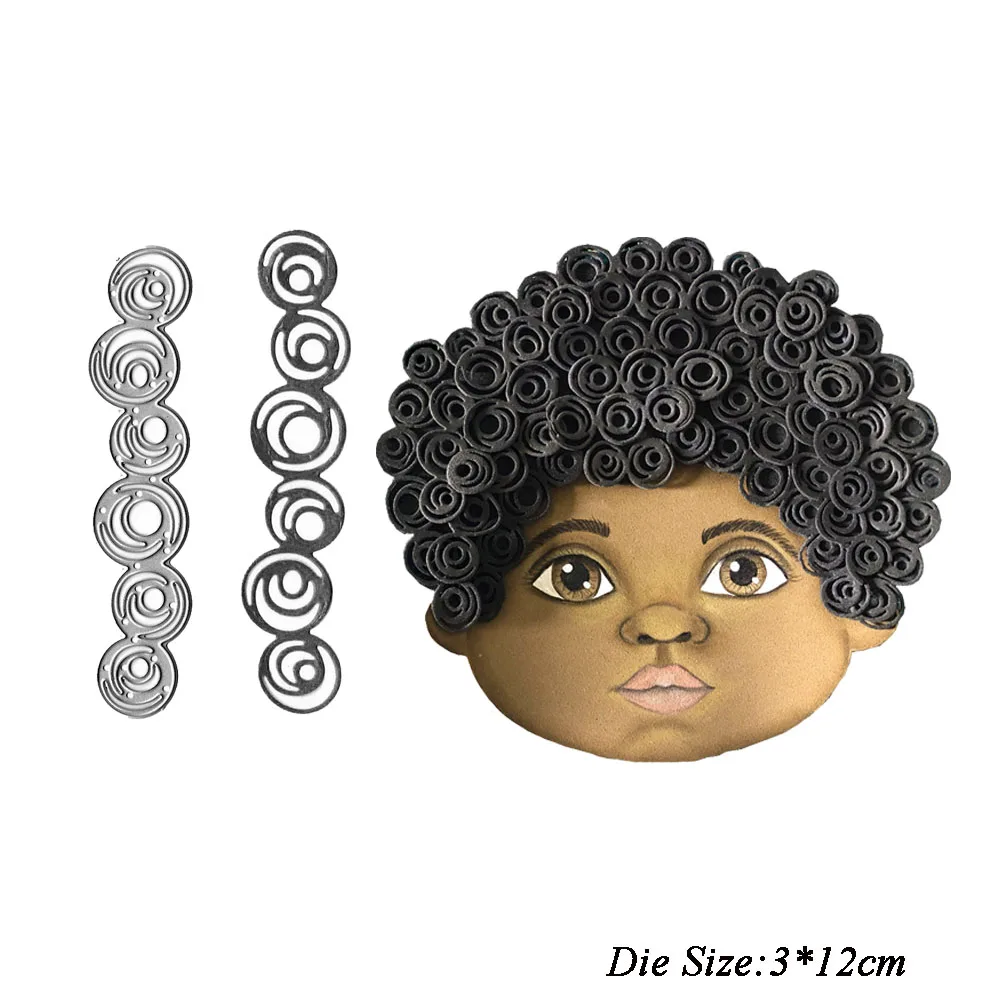 Новинка металлические штампы для вырезания волос 2021 Скрапбукинг тиснение папка