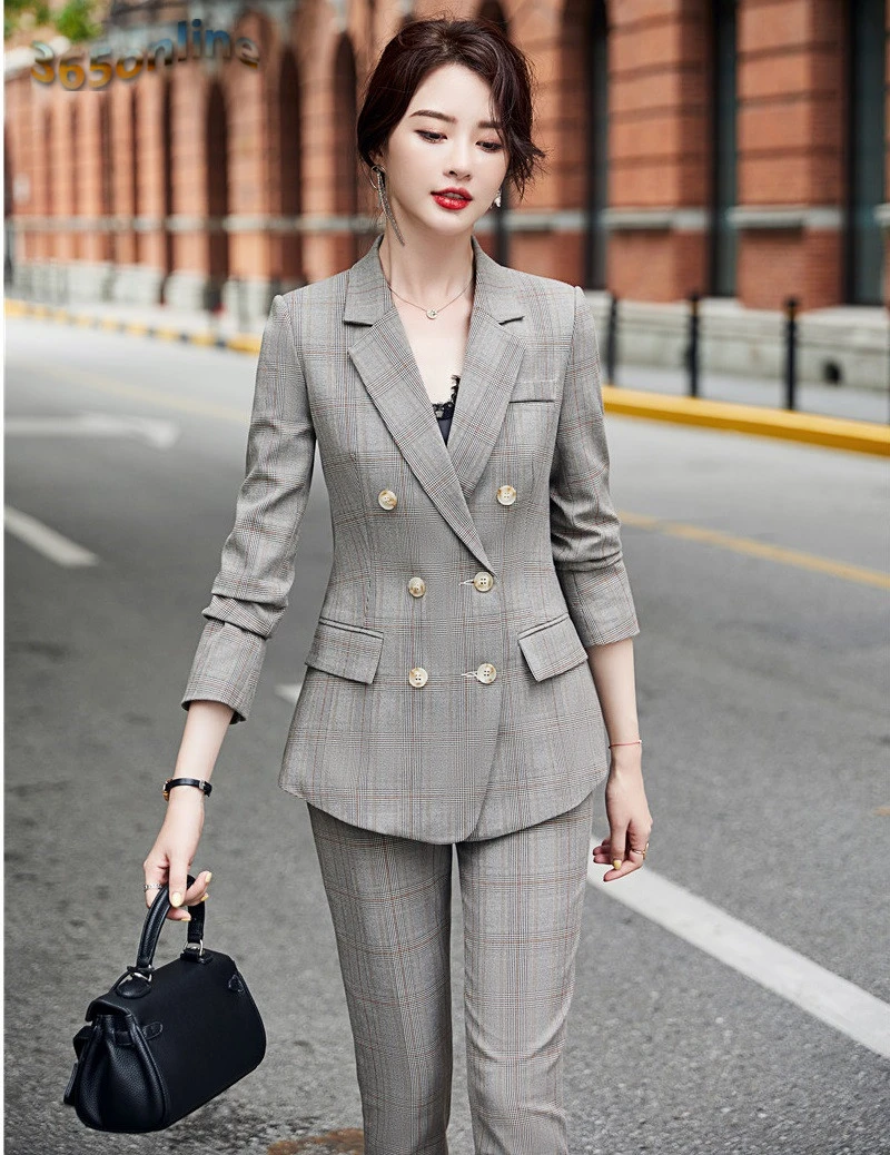 Осень зима 2020 новый стиль официальная форма дизайнерский брючный костюм брюки и