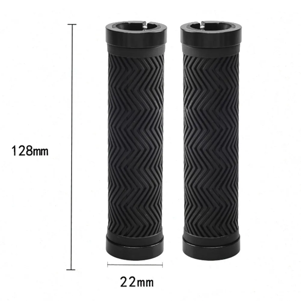 

1 Pair Bicycle Handle Glove Rubber Grip Cover ST-V24 Bicycle Soft Rubber Handle Non-slip Handle Cover Bilateral Locking Handle