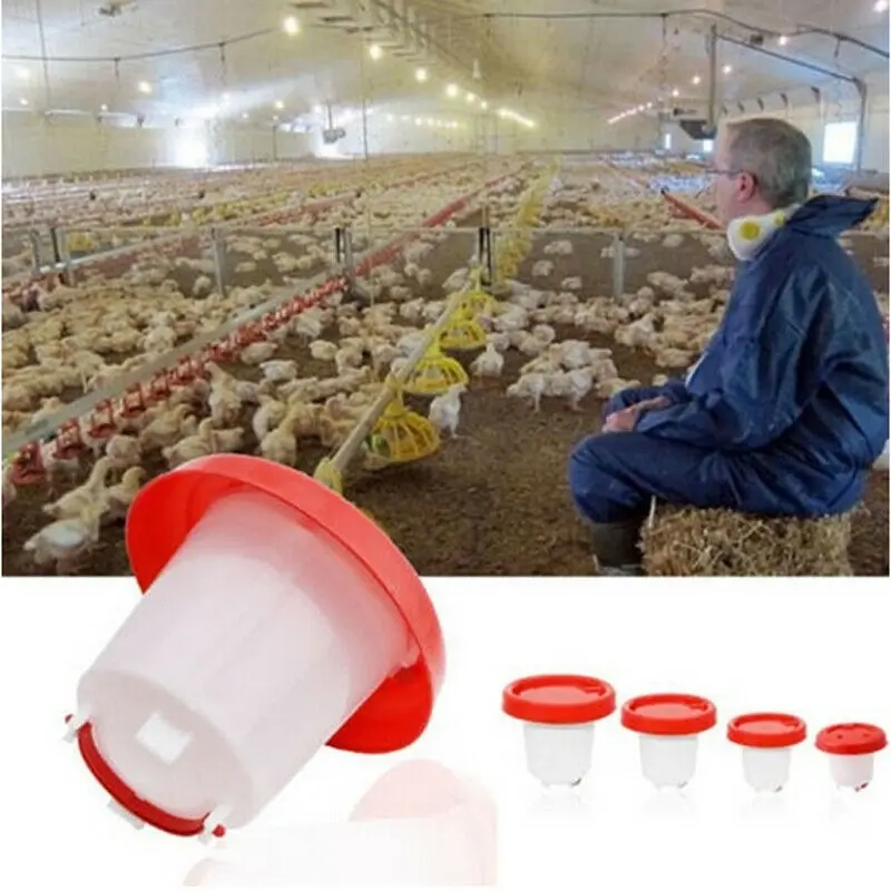 1.5/2.5/4 L Plastic Chicken Farm Drinking Fountains Quail Poultry Hen Drinker Food Feeder | Дом и сад