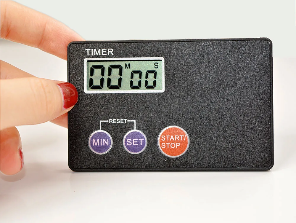 (Размер кредитной карты) Карманный таймер искусственное яйцо для кухни|Таймеры| |