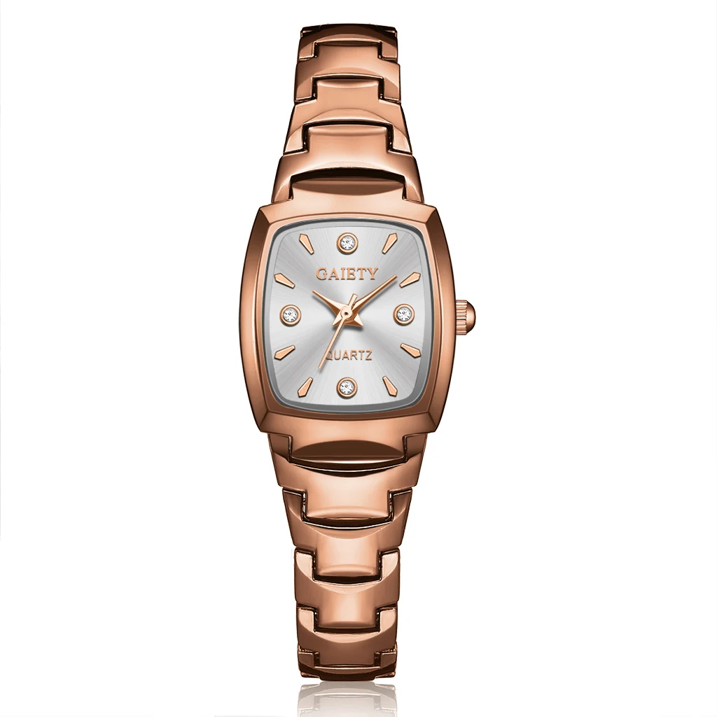 

Reloj Women Watches Bracelet Watch Rose Gold Fashion Luxury Wristwatches Rhinestone Ellipse Creative Ladies Dress Quartz Clock