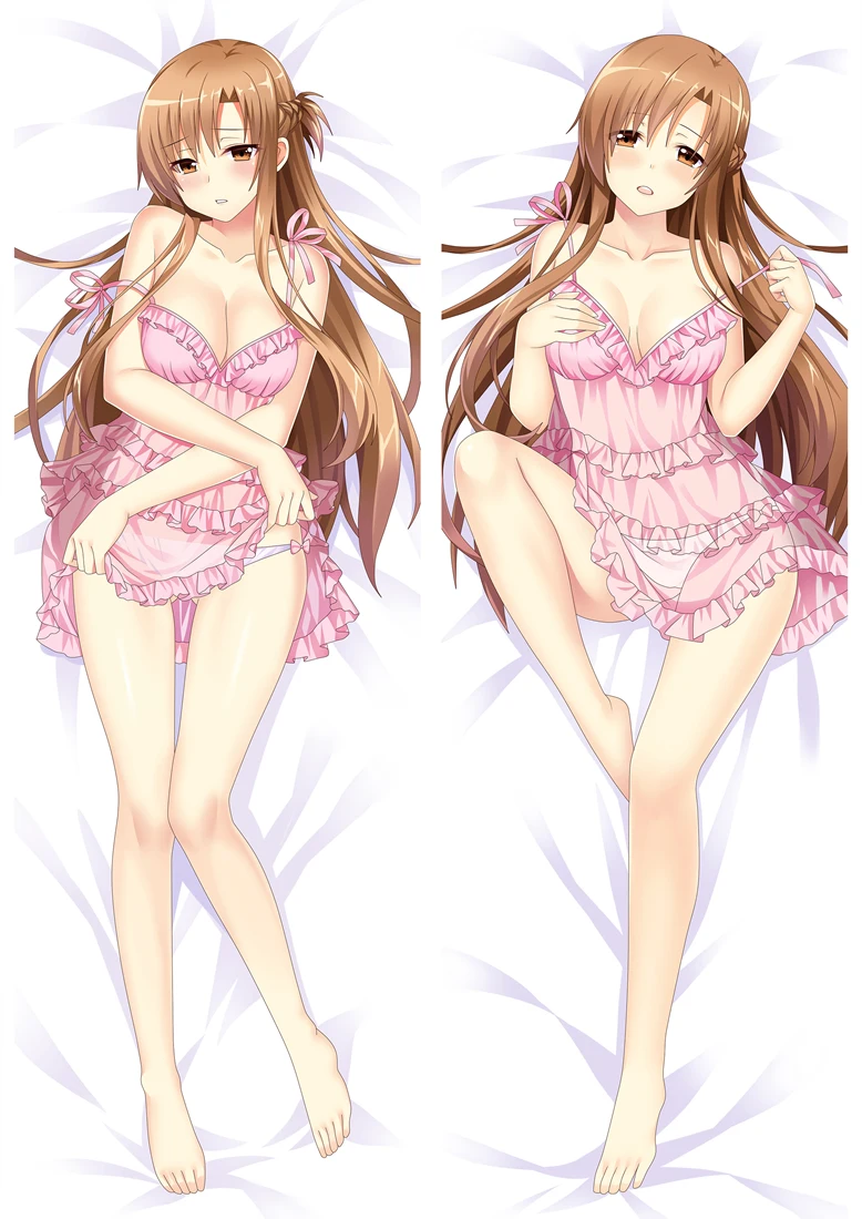MMF Sword Art Online Alternative Gun Gale персонажи Kirigaya Kazuto Kirito наволочка для подушки Asuna Dakimakura