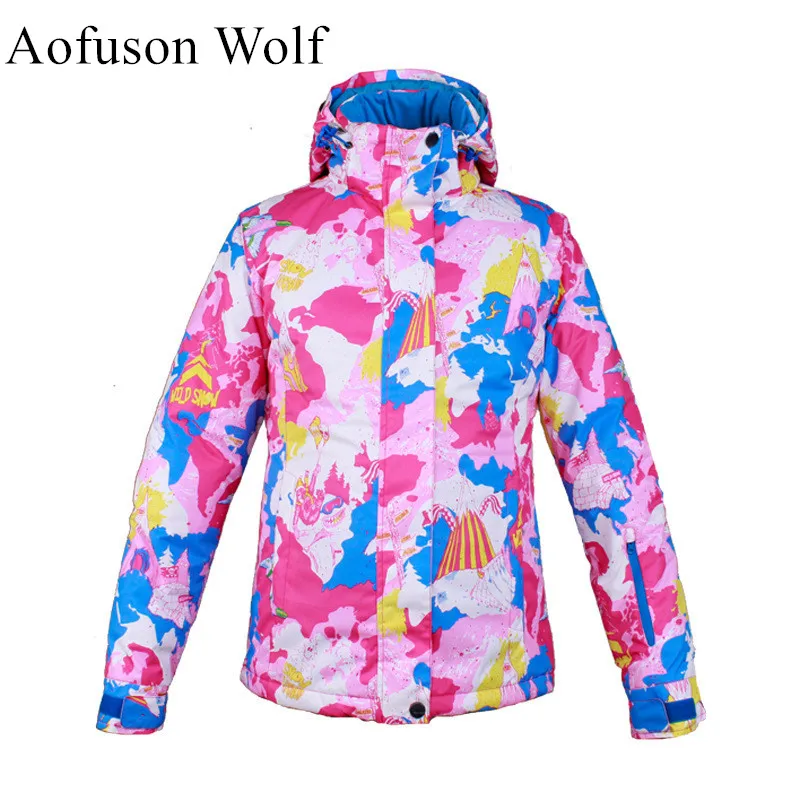 Женская зимняя уличная профессиональная Лыжная куртка для сноуборда