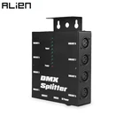 8-канальный изолированный оптический сплиттер ALIEN 3Pin DMX 512, усилитель Istribution для диджея, дискотеки, свадьбы, DMX, сценического освещения