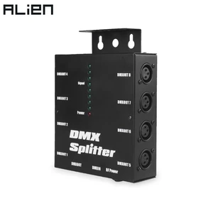 8-канальный изолированный оптический сплиттер ALIEN 3Pin DMX 512, усилитель Istribution для диджея, дискотеки, свадьбы, DMX, сценического освещения