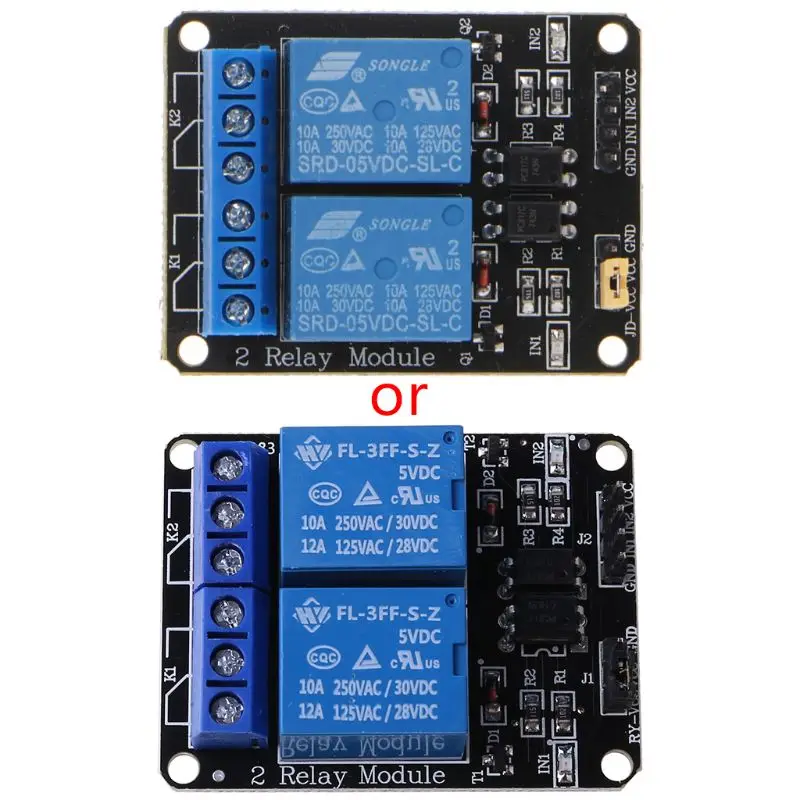 

2 Channel DC 5V Relay Switch Module For Raspberry Pi ARM AVR DSP 97QD