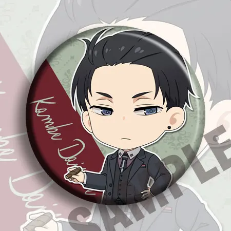 

58MM Cool Fugou Keiji Balance UNLIMITED Cosplay Figures Badge Brooch Pin Bedge Button The Millionaire Detective Bag Badges Gifts