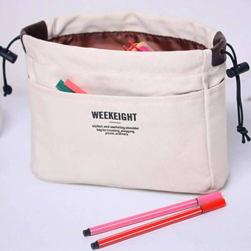 1 шт. многофункциональный женский холщовый кошелек дорожный Органайзер Сумка с