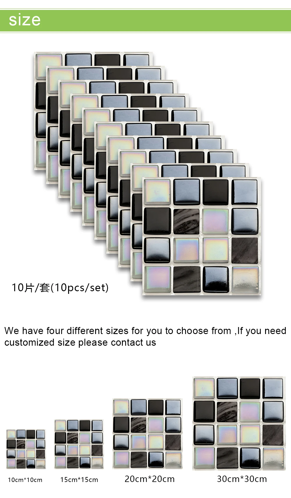 

Simulation Agate Mosaic Tile Wall Stickers Transfers Covers for flooHouse Renovation Floor Kitchen Mural Peel & Stick Wallpaper