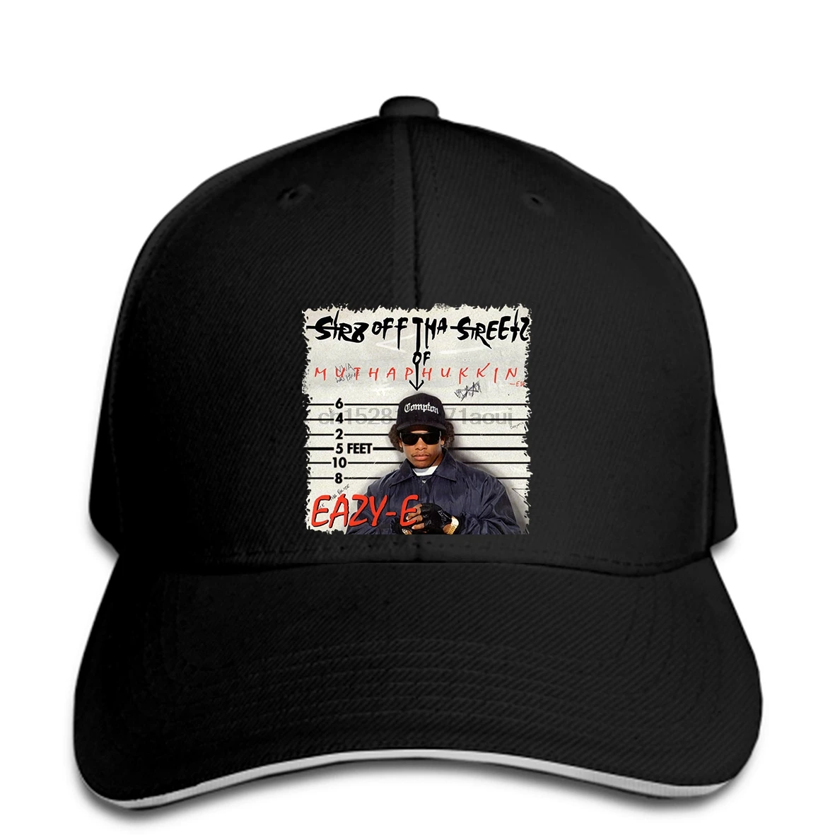 Фото Бейсболка Eazy E прямая с улицы альбома Compton | Аксессуары для одежды