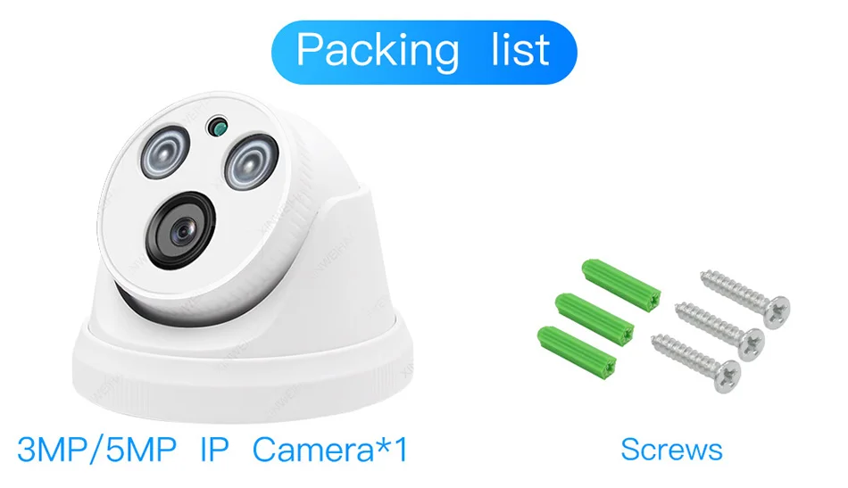 3MP/5MP IP камера H.265/H.264 наблюдения инфракрасная камера CCTV безопасности наружная купольная камера