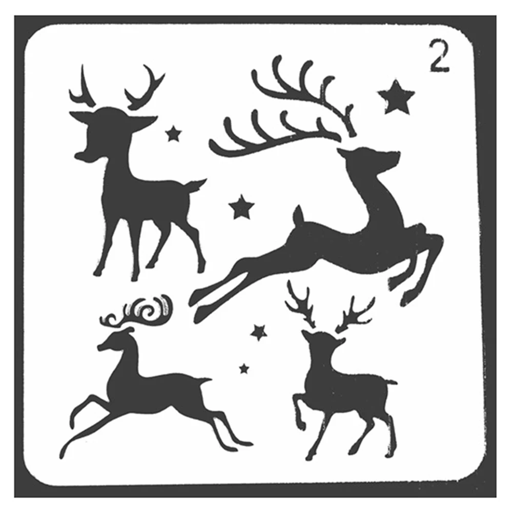 Новинка шаблон для рисования рождественской елки снежинок Скалка измерительная