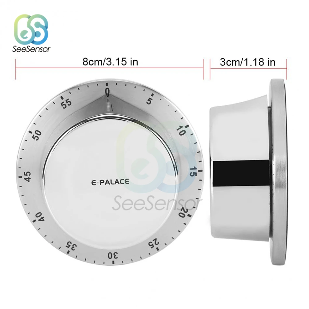 Механический таймер из нержавеющей стали кухонные приборы с магнитным