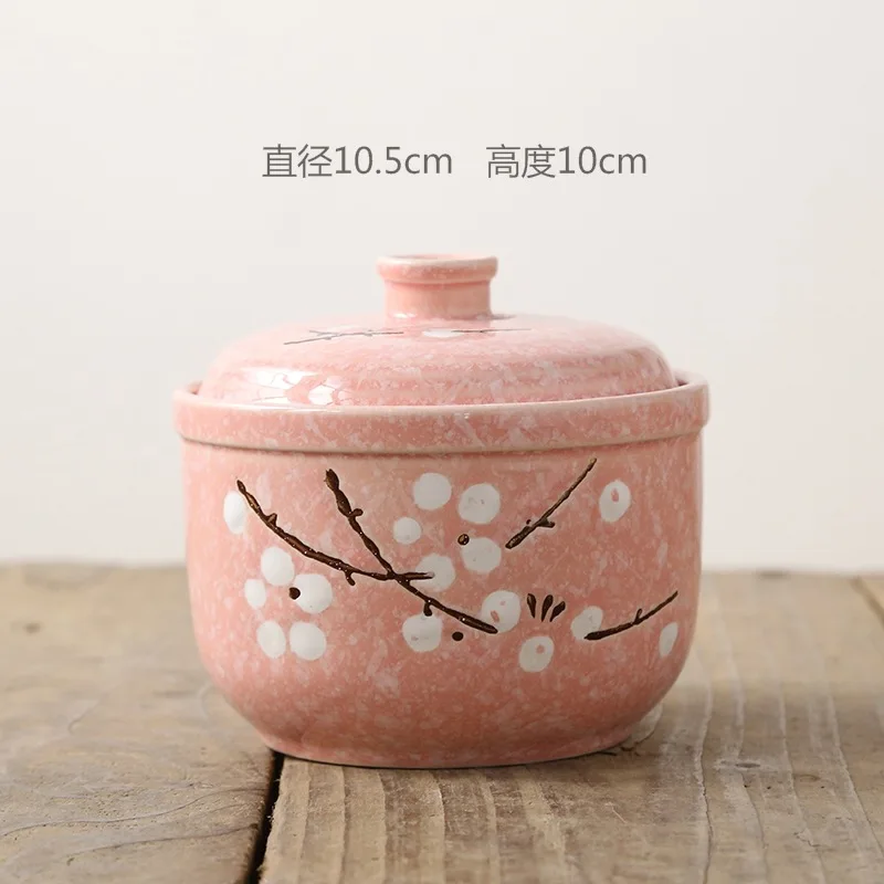 

Ceramic white porcelain size inner bile with lid water stew