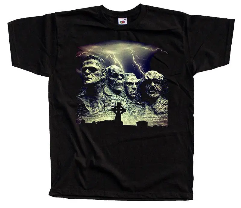 Универсальные Монстры V5 постер футболка (черная) все размеры S 5XL| |