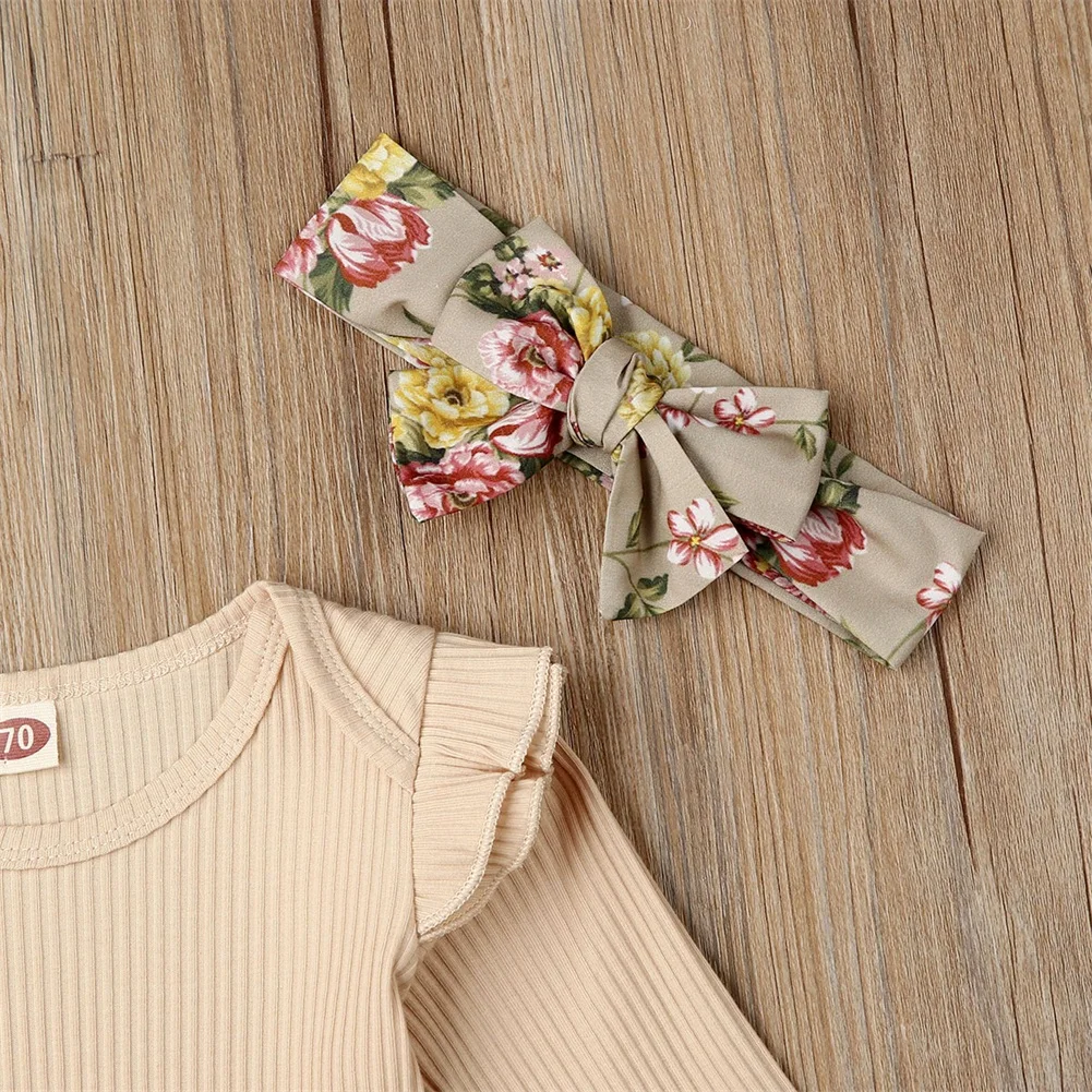 3 шт. комбинезон с длинным рукавом и оборками на возраст 0-18 месяцев | Мать ребенок