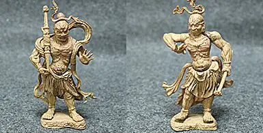 Пластиковая ПВХ Модель Фигурки Будды jingganglishi 2 шт./компл.|Игровые фигурки и