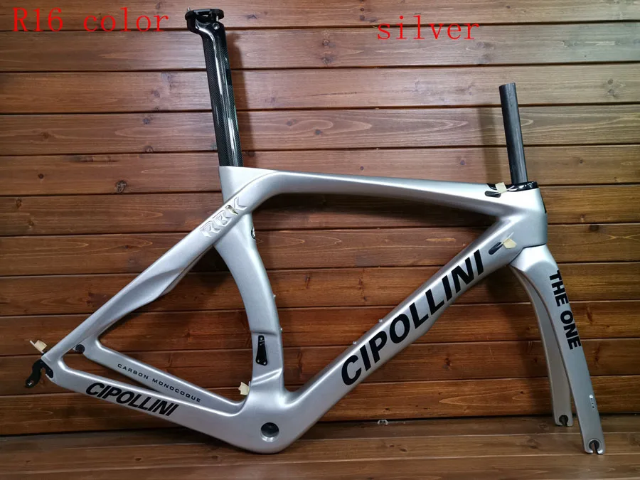 R16 color Новинка Cipollini RB1K T1100 3k углеродная рама для дорожного велосипеда гоночный набор углеродных велосипедов глянцевый Сделано в Тайване can XDB корабль - Цвет: R16 color