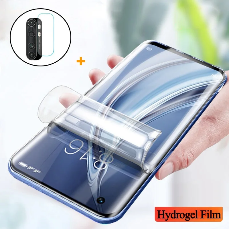 

Гидрогелевая пленка + стекло камеры для Mi Note 10 Lite, защита экрана Mi Note10 Lite, Mi10 Pro, Hidrogel Note 10Pro, xiaomi Note 10 lite