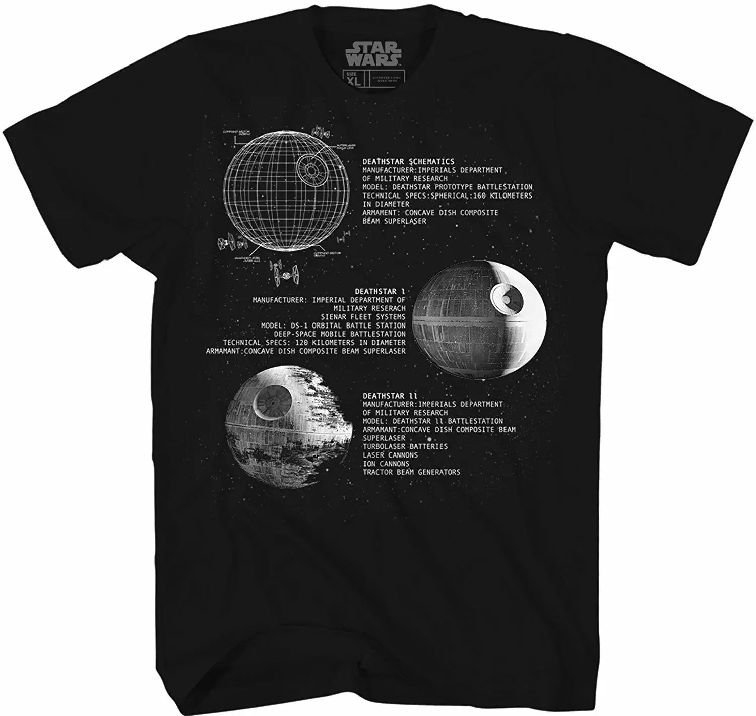 Звездные войны Звезда смерти Дарта Вейдера новинка джедай Мужская футболка с