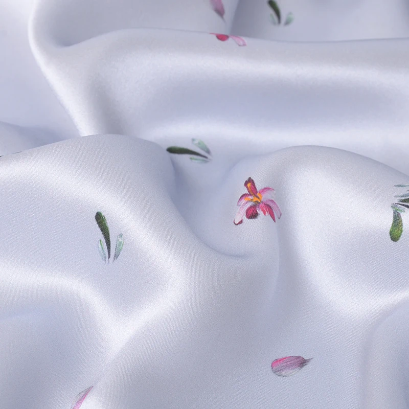 HYSK 100% Шелковая шелковая ткань винтажная цифровая печать Китайский органический