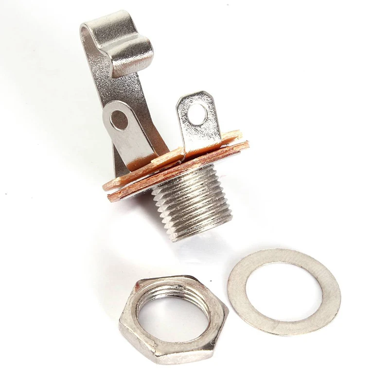 10 Pcs Mono Input Jack for Guitar Bass 6.35mm Orange | Спорт и развлечения