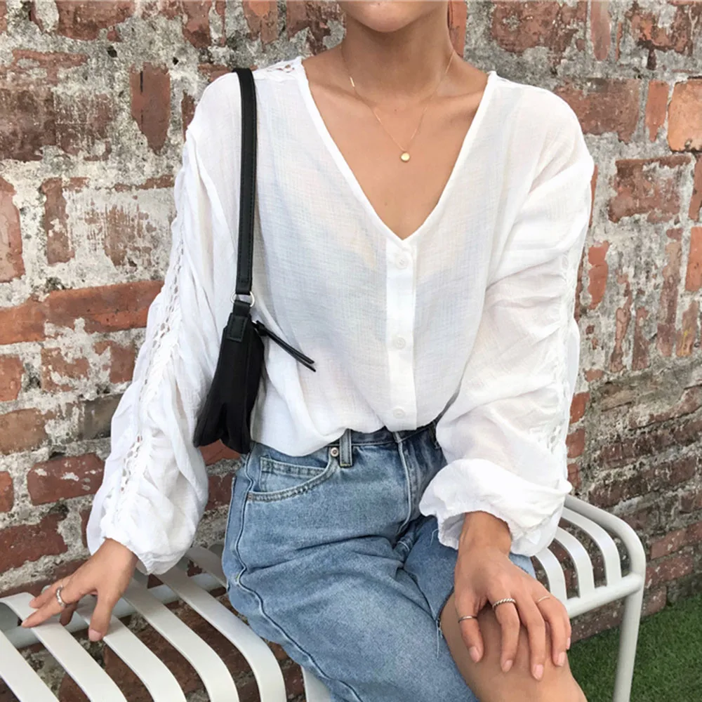 

White Simple Blouse Women Casual Long Sleeve 2021 Loose Female Hooded Autumn Japan Korea Oversized Tops Thiner Pullover