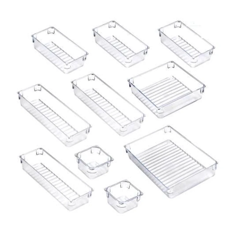 

Drawer Storage And Sorting,10Pcs Makeup Storage Drawer Storage Box Cosmetics Kitchen Office Bathroom Dressing Table Box