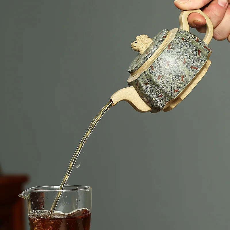 

pot of those countries all hand masters are recommended master yixing teapot tea set square Angle auspicious lion pot