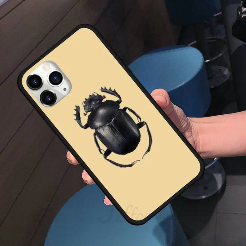 

Hrmes Beetle Entomology funny insect Phone Case for iPhone 11 12 pro XS MAX 8 7 6 6S Plus X 5S SE 2020 XR
