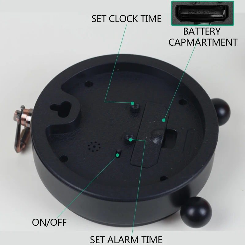 Новые винтажные часы будильник европейские 4 дюймовые Ретро Металлические