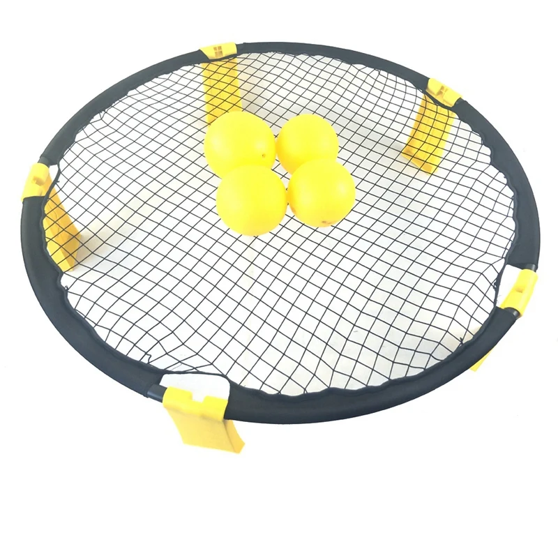 

PVC Volleyball Team Game Set Spike Ball Outdoor Sports Games for Family Game for the Backyard Beach Park Mini Volleyball