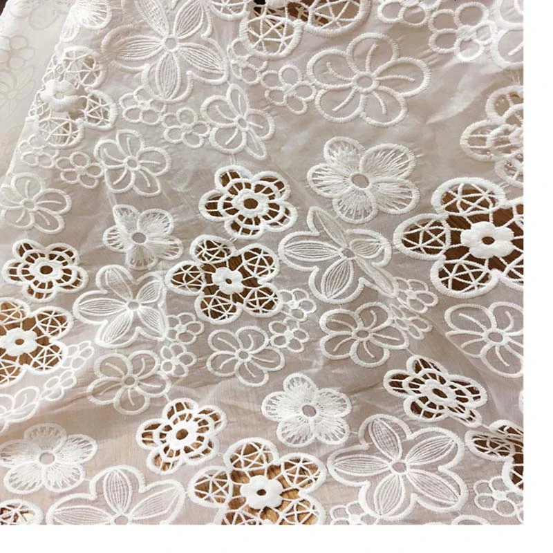 3D выдалбливают шелк шифон кружево вышивка ткань для свадебное платье