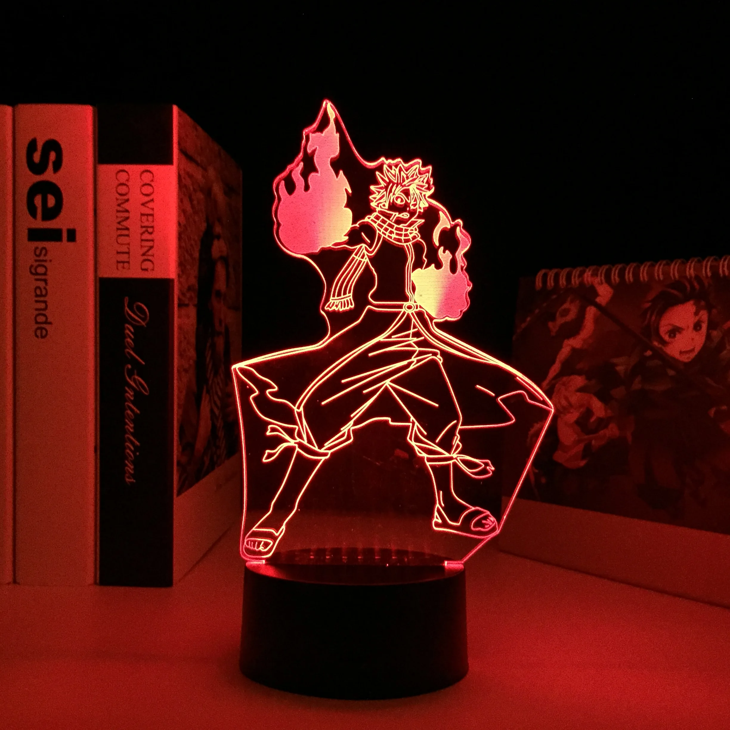 

Anime Fairy Tail Natsu Dragneel Night Light Led Touch Sensor Nightlight for Child Room Decor Table 3d Lamp