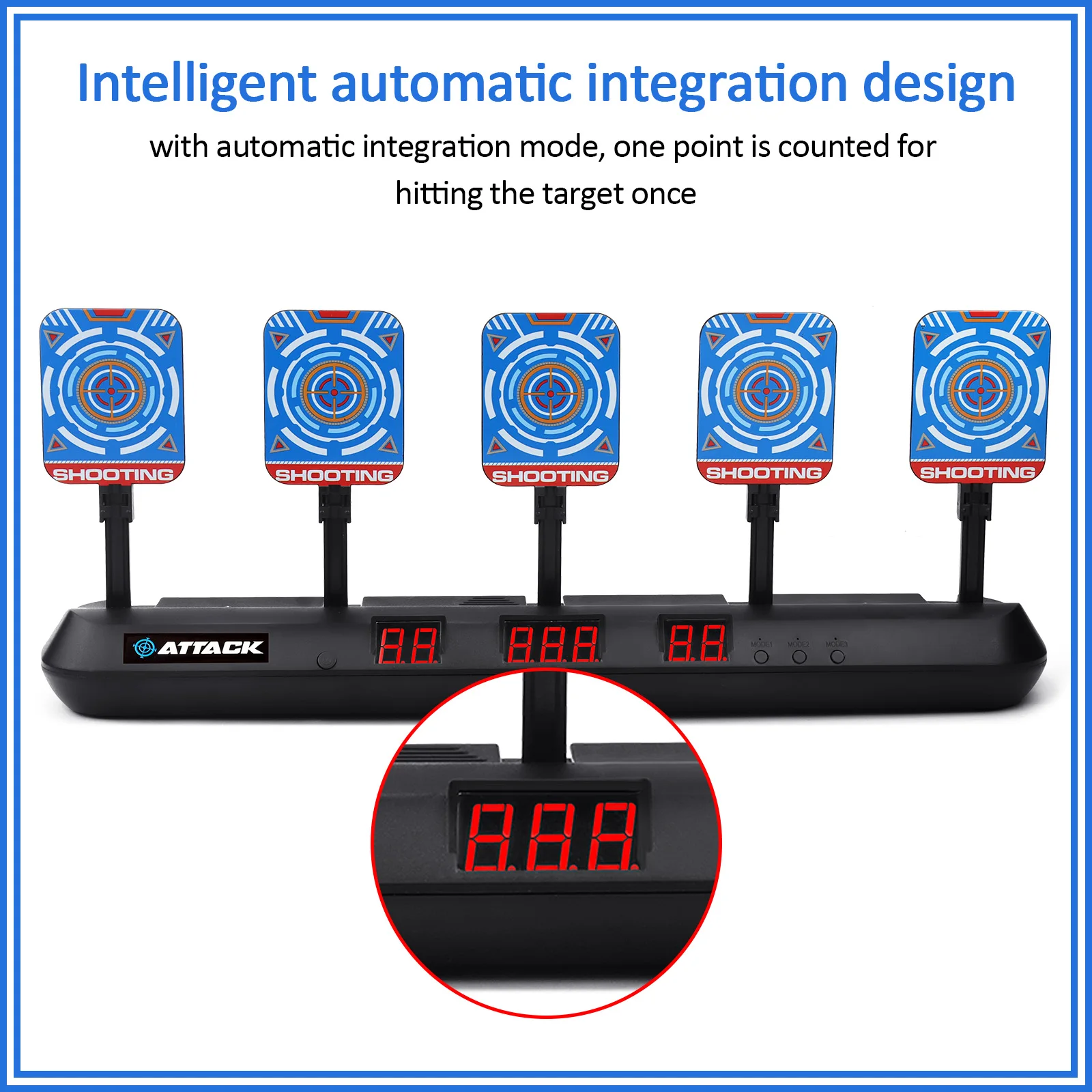 5 Разрядный автоматическим сбросом Электрический подсчета очков водомет Nerf