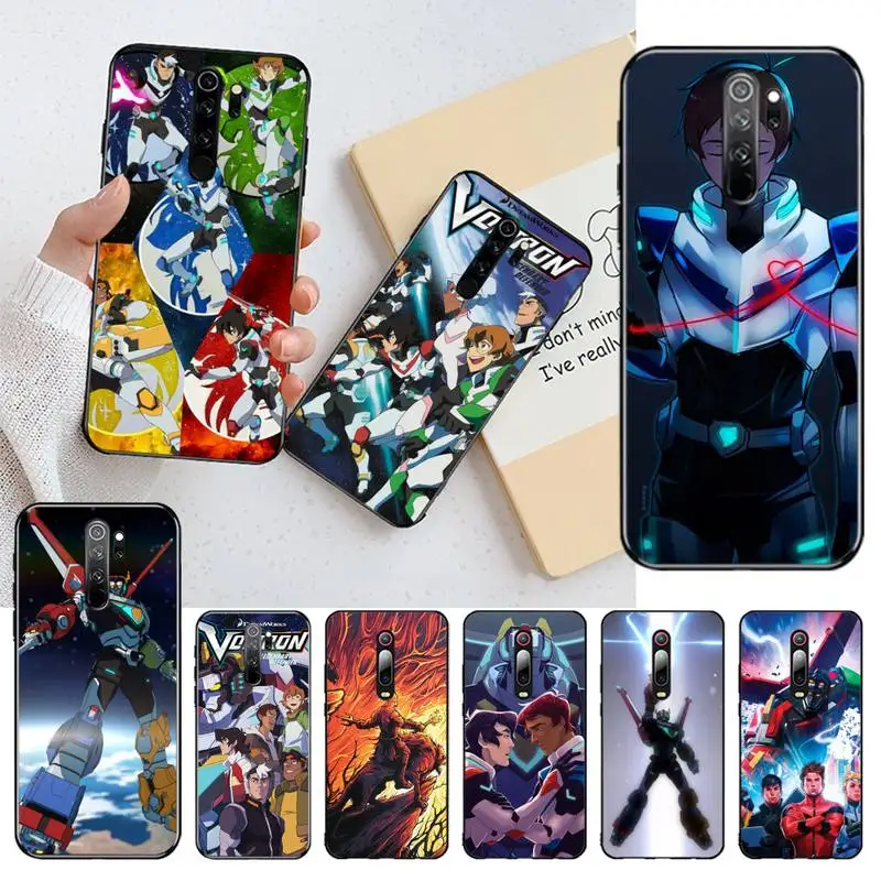 

YJZFDYRM Voltron Legendary Cover Black Soft Shell Phone Case for Redmi 8A Note 9 8 8T 7 6 6A 5 Go Pro Redmi 9 K20