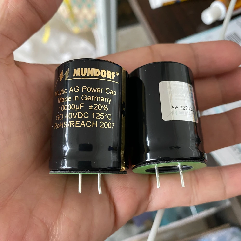 1lot/2pcs Germany Mundorf MLytic AG Power cap.Glue-On(Snap-In interoperable) Audio Grade Filter capacitor free shipping