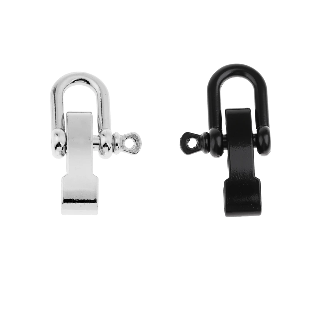 Сплав регулируемый D Тип Скоба Пряжка для выживания Паракорд Браслет альпинизма