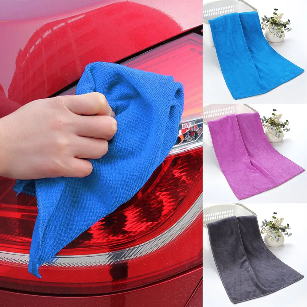 Полотенце для чистки автомобиля микрофибра коралловый бархат ткань