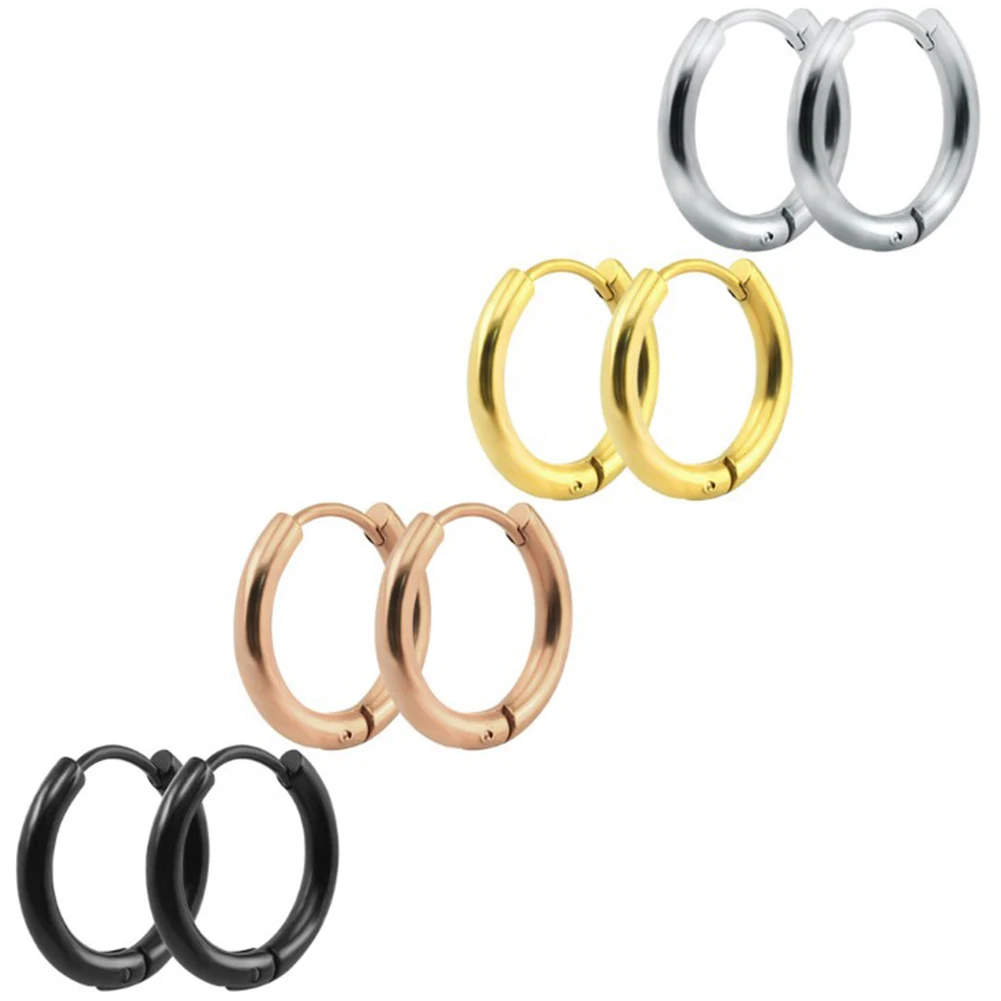 1 шт. модные серьги в стиле панк хип хоп для женщин и девушек простые круглые