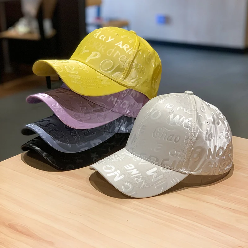 

Letter cap female matte smooth personality fashion graffiti baseball cap male spring and summer casual sun hat fashion