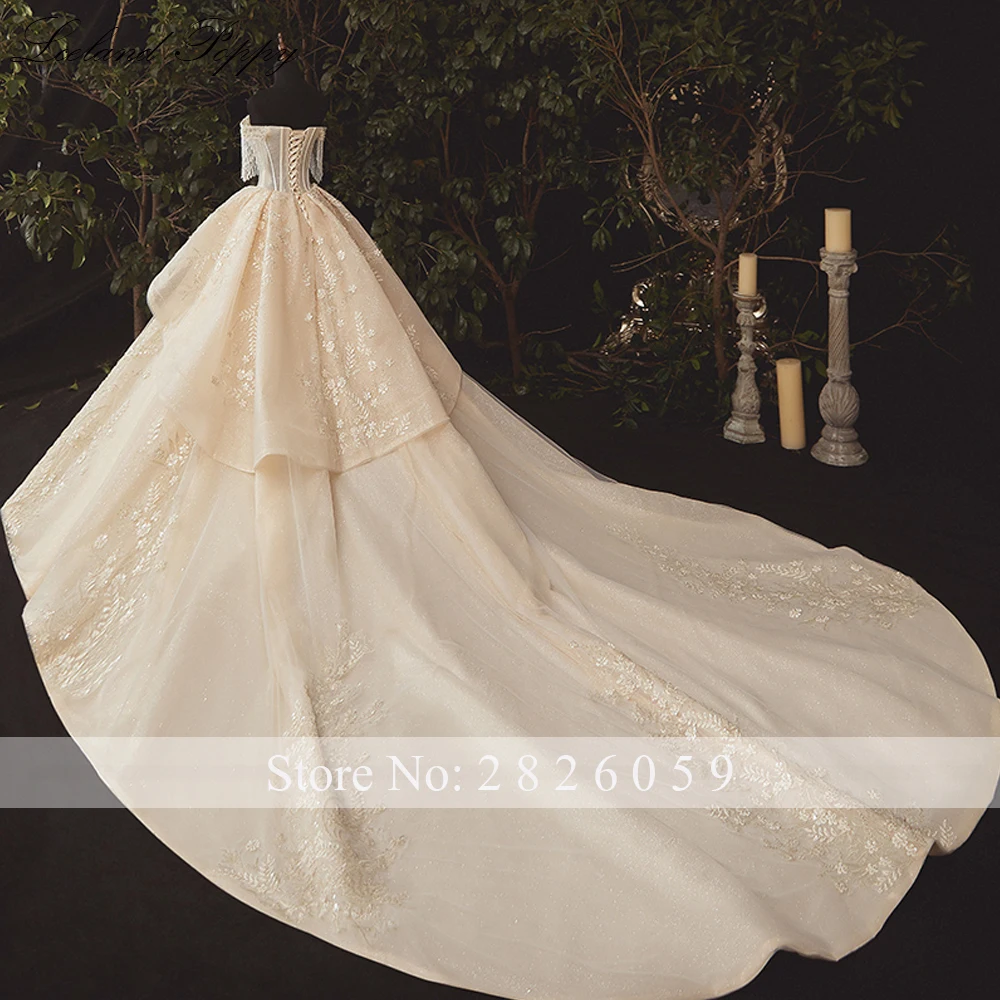 Женское свадебное платье с открытыми плечами Lceland Poppy кружевное аппликацией